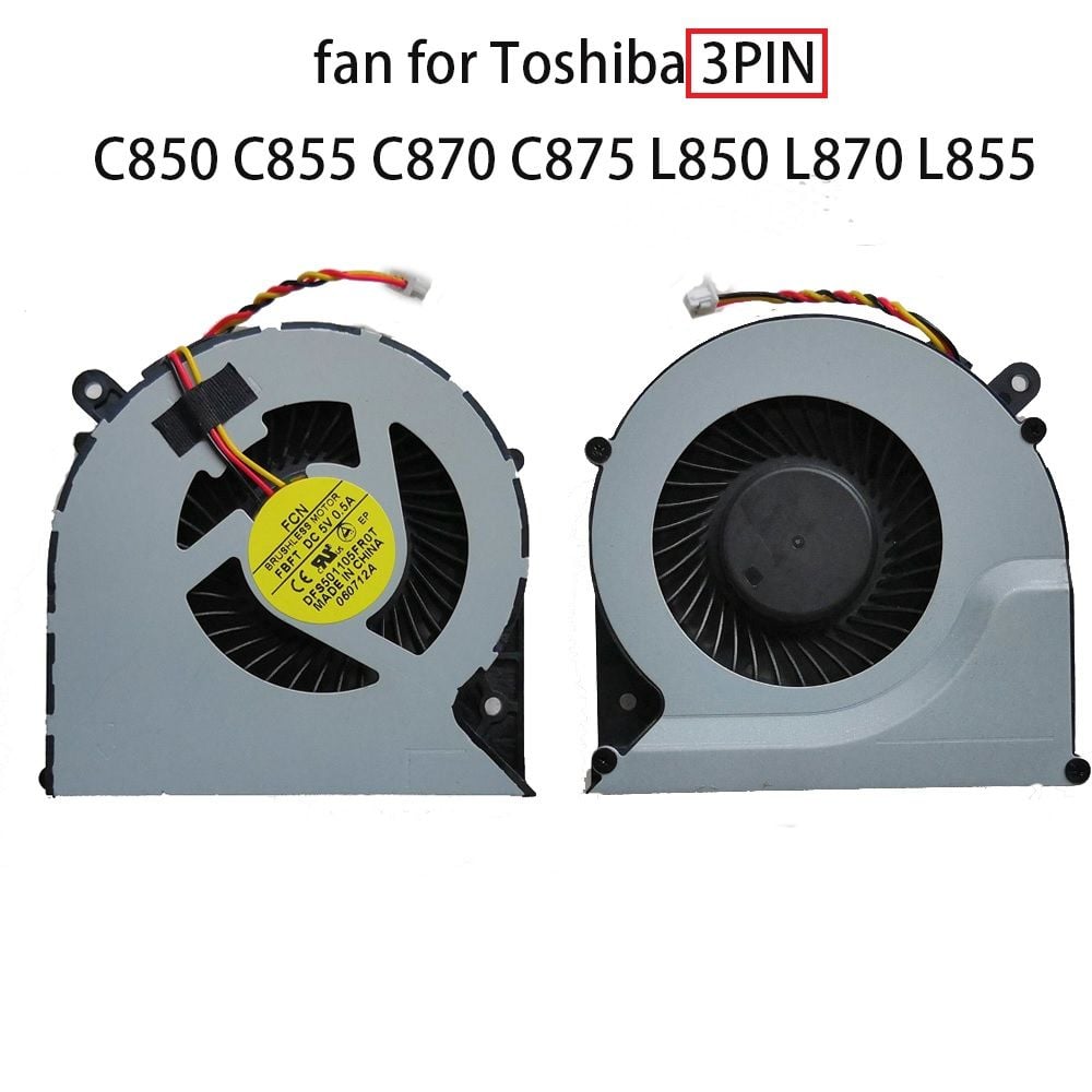 Toshiba Satellite C55Dt C55Dt-A C55t C55t-A Notebook Fan / 3 Pin
