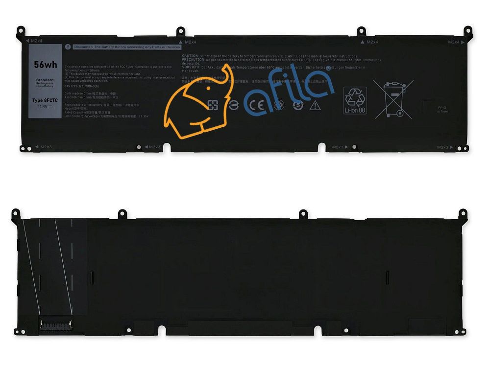 Dell DVG8M P8P1P 70N2F M59JH Notebook Bataryası, Laptop Pili / Ver.1-3Cell