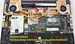 MSI GL73 9SE-269TR Notebook Cpu ve Gpu Fanı, Sağ-Sol SET (Msi)