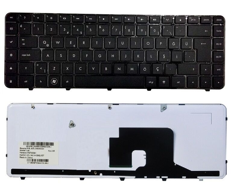 Hp Pavilion dv6-3108st Notebook Klavyesi, Laptop Tuş Takımı (Siyah TR)