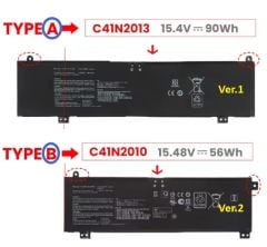 Asus Rog STUDIO 17 PX713QE Notebook Bataryası, Laptop Pili / Ver.2