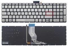 HP Pavilion 15-bc510nt (8UN73EA) Notebook Klavyesi (Silver, Gri TR) ışıklı