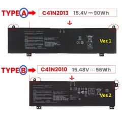 Asus Rog ZEPHYRUS M16 GU603HE-002T Notebook Bataryası, Laptop Pili / Ver.2