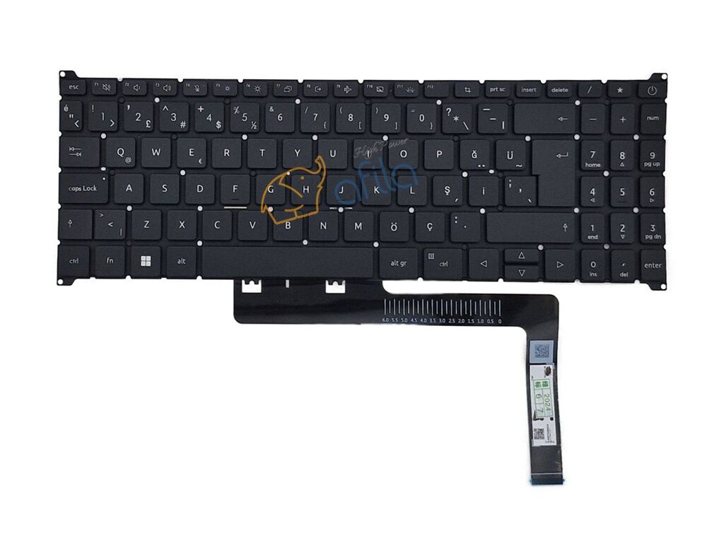 Acer Aspire A315-59 Uyumlu Notebook Klavyesi, Laptop Tuş Takımı (Siyah TR) ışıklı / NBKL1212LD