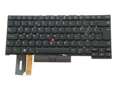 Lenovo Thinkpad T14 Gen 1 Type 20S2 20S3 uyumlu Notebook Klavyesi (Siyah TR) / ışıklı