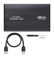 Afila 2.5'' USB 3.0 Harici Harddisk HDD Kutusu Sata Disk Siyah HY-HDC23 (Metal)