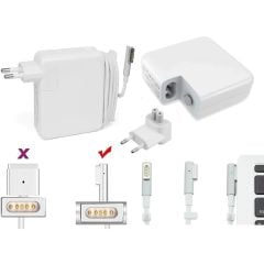 MacBook 661-4339, 661-4485 Adaptörü 60W Magsafe1 16.5V 3.65A