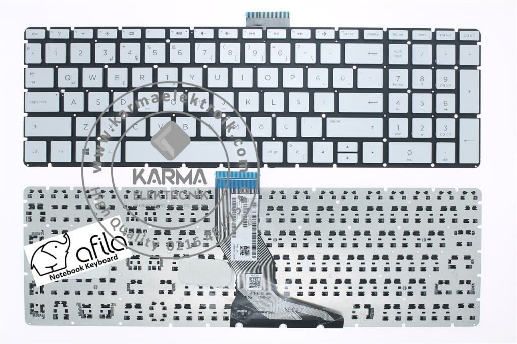 Hp 15-DW0005NT 6VM95EA Klavye (Gri TR)
