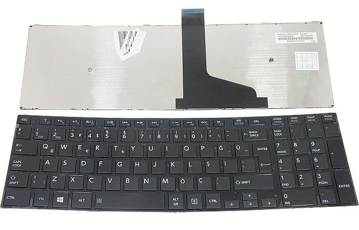 Toshiba Satellite C55-A-1LG Notebook Klavyesi - Siyah Tuş Takımı