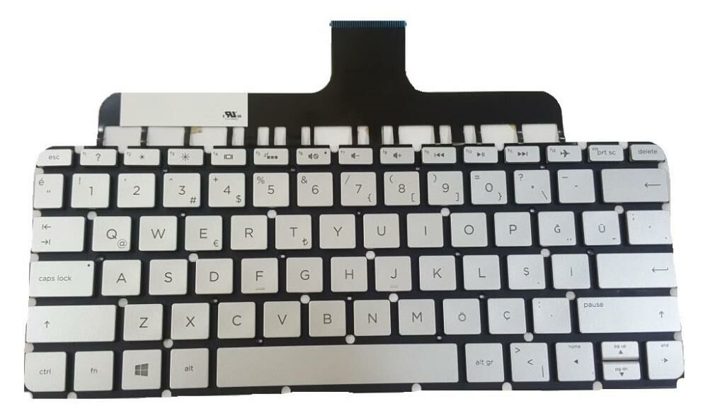 Hp Envy 13-ab000, 13-AB003NT(Z3C44EA) Notebook Klavye Gri ışıklı