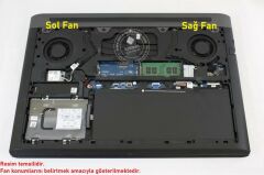 Dell inspron G7 15 7588 Notebook Fanı V2 (Sol Fan)
