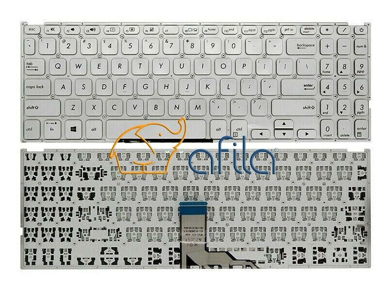 Asus X512D Serisi Notebook Klavyesi (Silver, Gri TR) / KL0610V2S