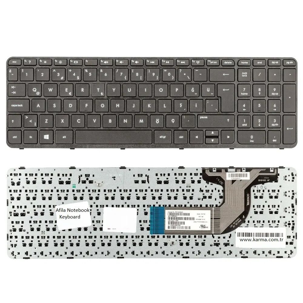 Hp Pavilion 350 G1 Notebook Klavyesi (Siyah TR) Çerçeveli