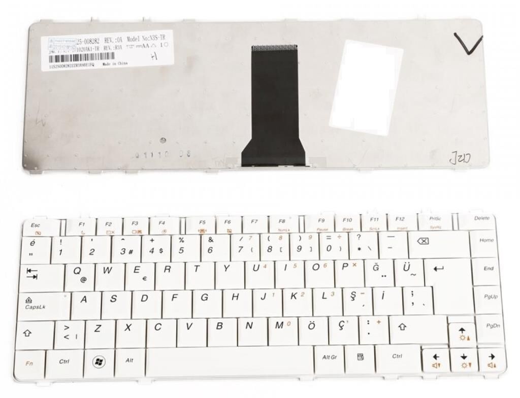 Lenovo MP-08F73US-686 MP-08F73US-6861 Klavyesi - Beyaz - TR