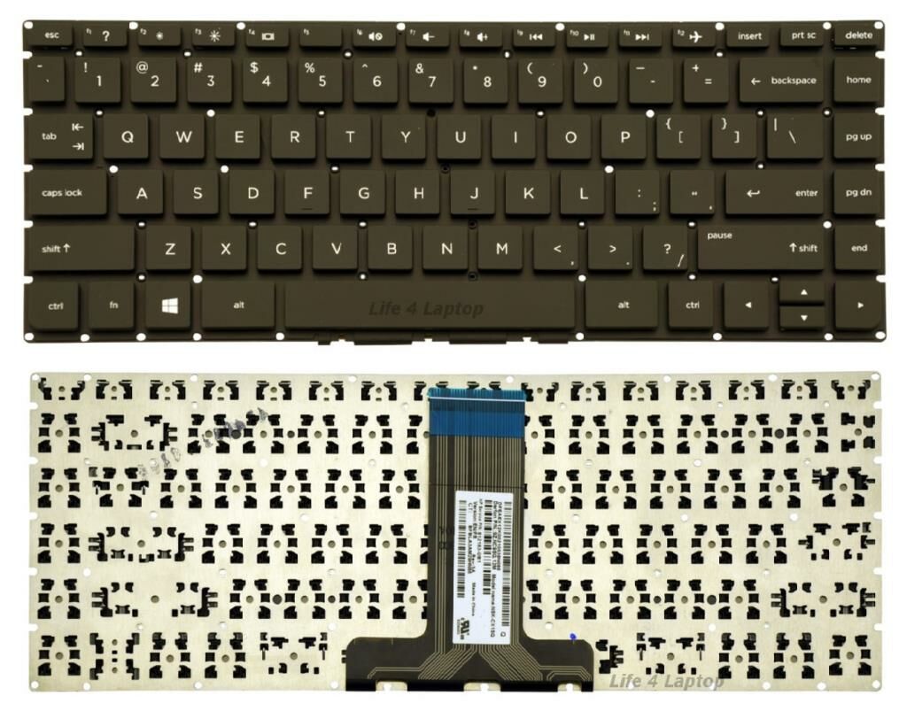 Hp Pavilion x360 13-u101nt Notebook Klavyesi, Laptop Tuş Takımı (Siyah TR) Küçük Enter