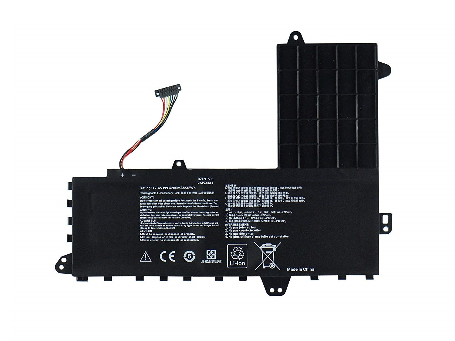 Asus E402M, E402MA, E402N, E402NA, E402S, E402SA, B21N1505 (V1) Notebook Bataryası, Pili / RASL-121