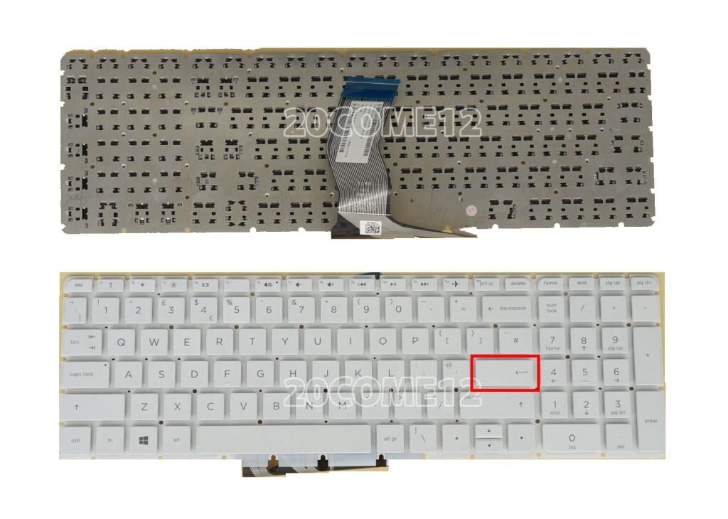 Hp 15-BC201NT, 15-BC202NT Notebook Klavyesi - Beyaz - TR