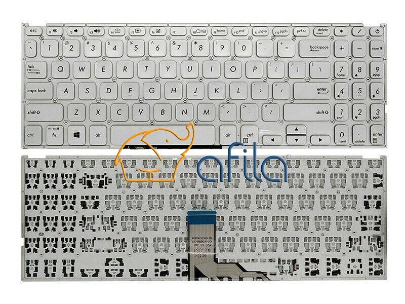 ASUS VivoBook F512UB-BQ039T, F512FB-EJ175T Notebook Klavyesi (Silver, Gri TR)