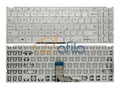 ASUS VivoBook 15 X512FJ X512FL X512JA X512JF Notebook Klavyesi (Silver, Gri TR)