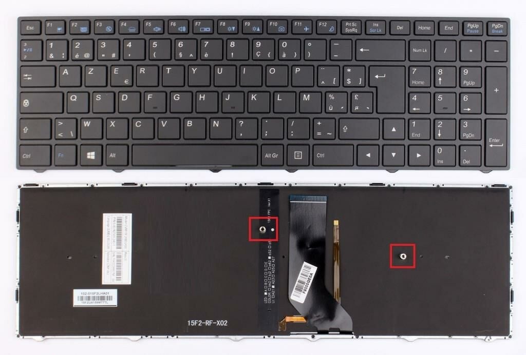 Monster P955HP6 Notebook Klavye - Siyah TR - (Beyaz ışıklı) Ver.1
