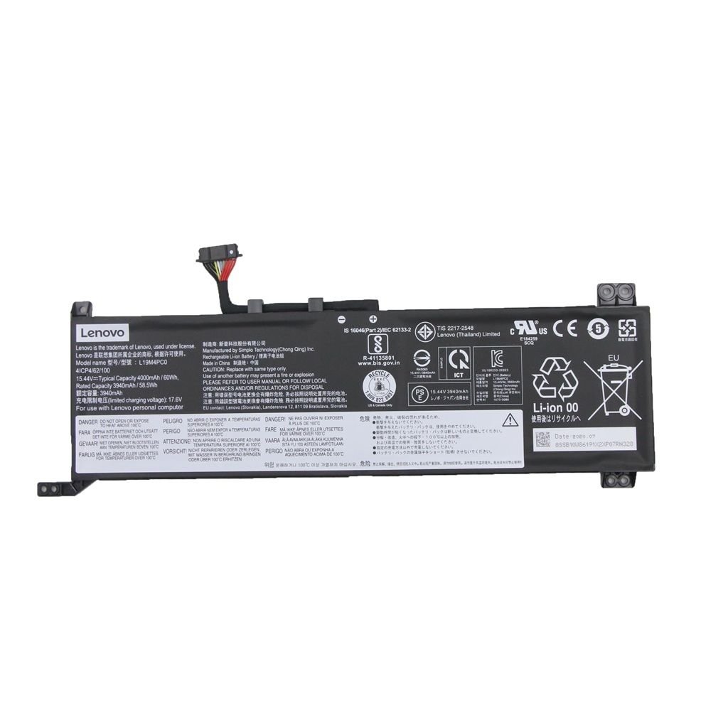 Lenovo 5B10W86196 5B10W86195 Notebook Bataryası, Laptop Pili (Orjinal Ürün)