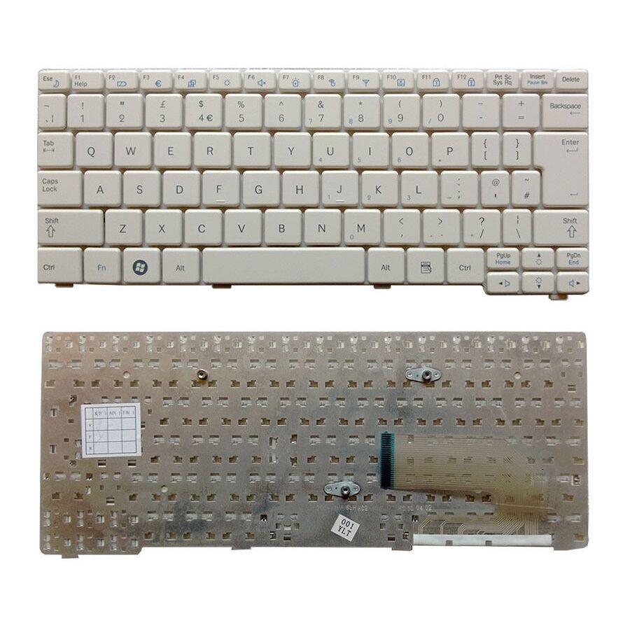 Samsung N102 N120 N145 N148 N150 Notebook Klavyesi - Beyaz TR