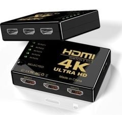 DARK (DK-HD-SW4X1K) 5 Giriş 1 Çıkış UZAKTAN KUMANDALI 4K HDMI KVM Switch (Seçici)
