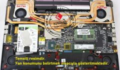 MSI GE75 Raider 10SFS-404XTR, 10SGS-027TR Notebook Cpu, İşlemci Fanı (msi) V1 R