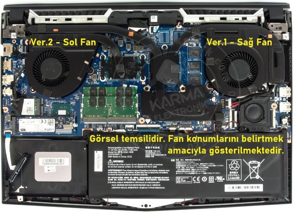 Casper Excalibur G780.1030-B5J0X Notebook Fan, Ver.2 (Sol Fan)