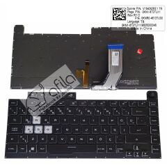 Asus G512LV-HN165, G512LV-HN221 Notebook Klavyesi Siyah TR - Ver.2