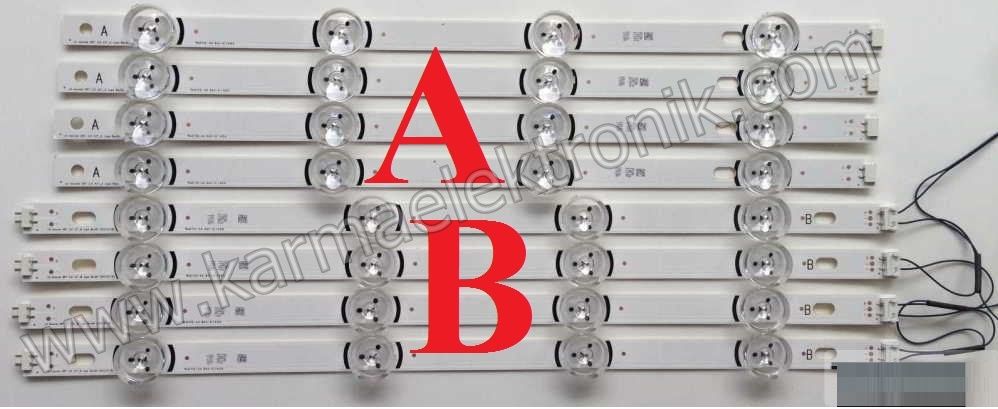 LG LC420DUE FG P2, 42LB620V, 6916L-1709A, 6916L-1956a, 6916L-1957A, 42LB585V-620V TV LED ÇUBUK Takım ( 4-A, 4-B ) SET