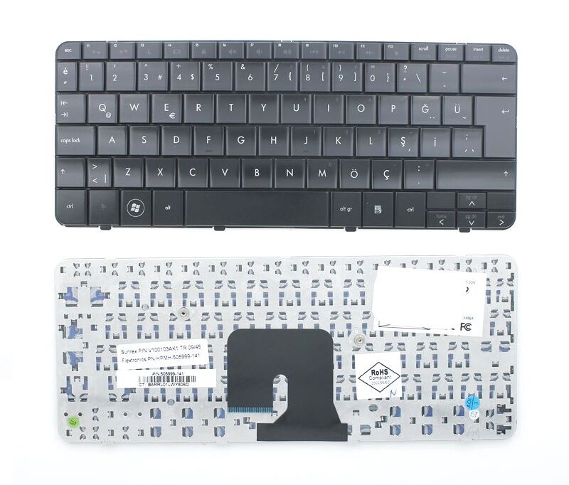 Hp Pavilion DV2-1201au DV2-1201ax DV2-1202au Klavyesi (Siyah TR)