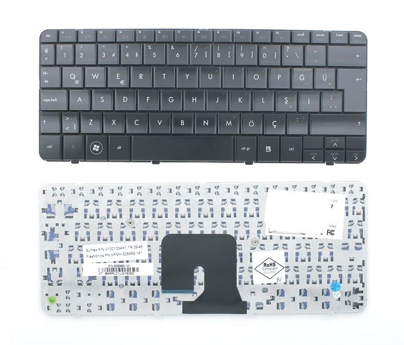 Hp Pavilion DV2-1205ax DV2-1206au DV2-1206ax Klavyesi (Siyah TR)