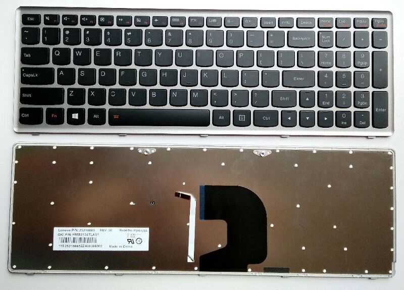 Lenovo ideaPad Z500 Z500A Z500G 20202 Serisi Notebook Klavyesi (Siyah TR) ışıklı