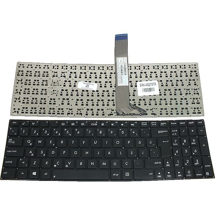 Asus A56c, K56c, S56, R505, NSK-UU31N Uyumlu Notebook Klavyesi (Siyah TR) 9Z.N9DSU.31N
