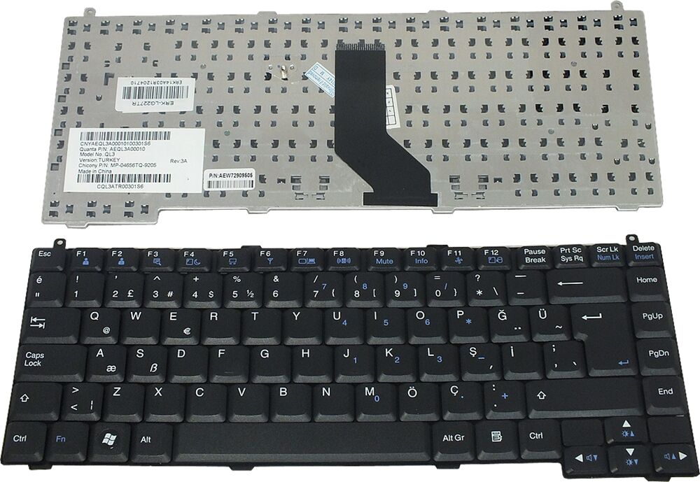 Lg AEQL3600010, AEQL7A00010, AEW72909508, AEW73049806 Klavye Siyah TR