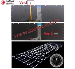 MSI CX62 6QD-234XTR msi Uyumlu Notebook Klavye (Siyah TR) V1 / Beyaz ışıklı