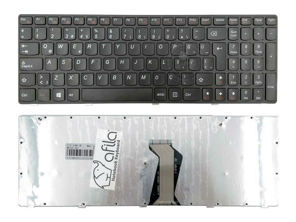 Lenovo NSK-B5QSW Notebook Klavyesi (Siyah TR)