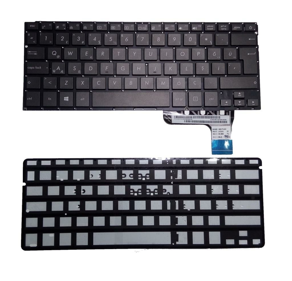 Asus UX302L, UX302La, UX302Lg Notebook Klavye -Siyah-TR - Işıklı