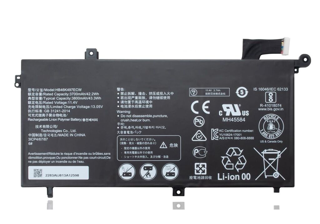 Huawei Matebook D 2018 PL-W19 MRC-W60 PL-W09 PL-W29 MRC-W00 MRC-W50 MRC-W60 MRC-W70