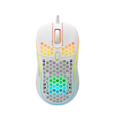 Rampage SMX-R85 GENTLE 12800dp Beyaz RGB Ledli Süper Hafif Makrolu Gaming Oyuncu Mouse
