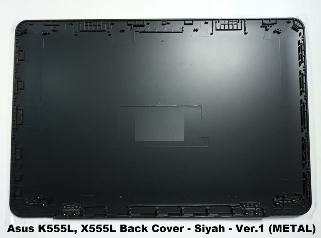 Asus A555D, A555DA, A555DG Back Cover - Siyah - Metal Kasa