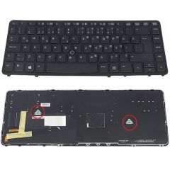 Hp EliteBook 840 G1 Notebook Klavye - Tuş Takımı / TR - ışıklı