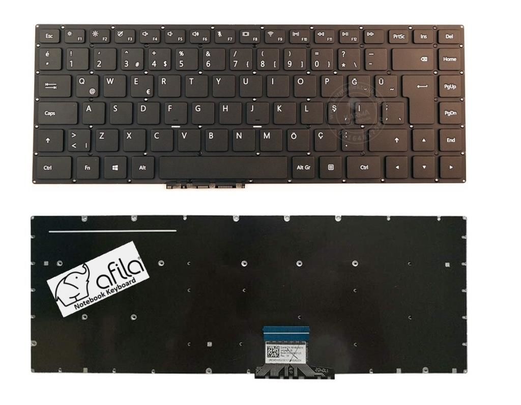 Huawei MateBook MRC-W60C, MRC-W60D Notebook Klavyesi, Siyah TR