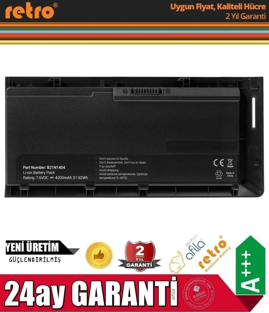 Asus BU201L, BU201LA, B21N1404 Notebook Bataryası - Pili