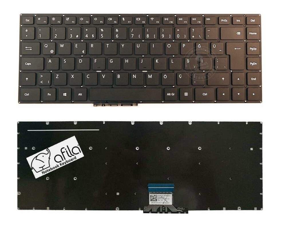 Huawei MateBook MRC-W70, MRC-W70A Notebook Klavyesi, Siyah TR