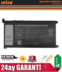 Dell inspiron 5585, 5590, YRDD6 Notebook Bataryası, Laptop Pili / RDL-215