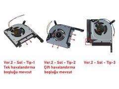Asus TUF Gaming F17 FX706LI-HX175A21 uyumlu Notebook Gpu Fanı V2 (Sol Fan) Tip1
