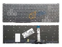 Acer Nitro 5 AN515-58-50SM Uyumlu Notebook Klavyesi, Laptop Tuş Takımı (Siyah TR) RGB ışıklı