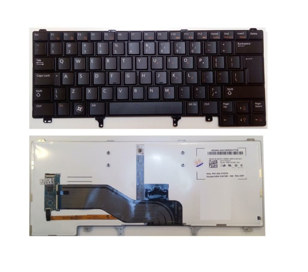 Dell E5420 E6320 E6420 E6430 Notebook Klavyesi - TR - Işıklı